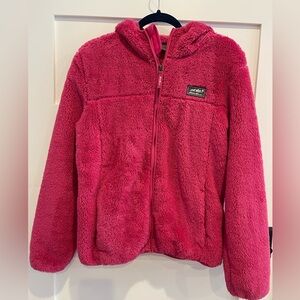 Eddie Bauer Vibrant Pink Fleece Jacket Size XL 16
